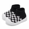 Eashi Toddler Shoes Girls Boys Sock Shoes Toddler Dress Shoes Baby Walking Shoes Slip On Size 9 Black