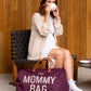 Childhome Original Mommy Diaper Bag - Large Tote for Travel and Hospital - Pregnancy Must Haves (Aubergine)