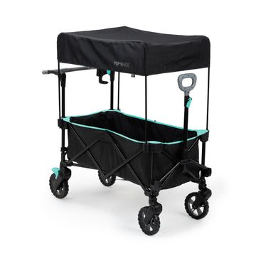 Summer By Ingenuity Pop 'N Ride Lightweight Stroller Wagon - Face-To-Face Seats For 2 With 3-Point Harnesses & Sun Canopy
