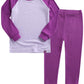 Vaenait Baby Kids Long Sleeve Modal Sleepwear Pajamas 2Pcs Set Modalraglan Purple 2Xl