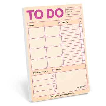 Knock Knock To Do Pad, Tasks List Pad, 6 X 9-Inches (Pastel Edition)
