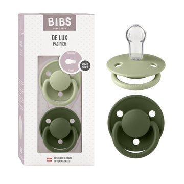 Bibs Pacifiers, Natural Rubber Baby Pacifier,Round Nipple, Pack Of 2, Bpa Free Soother, 0 To 3 Years, One Size Sage & Hunter Gr
