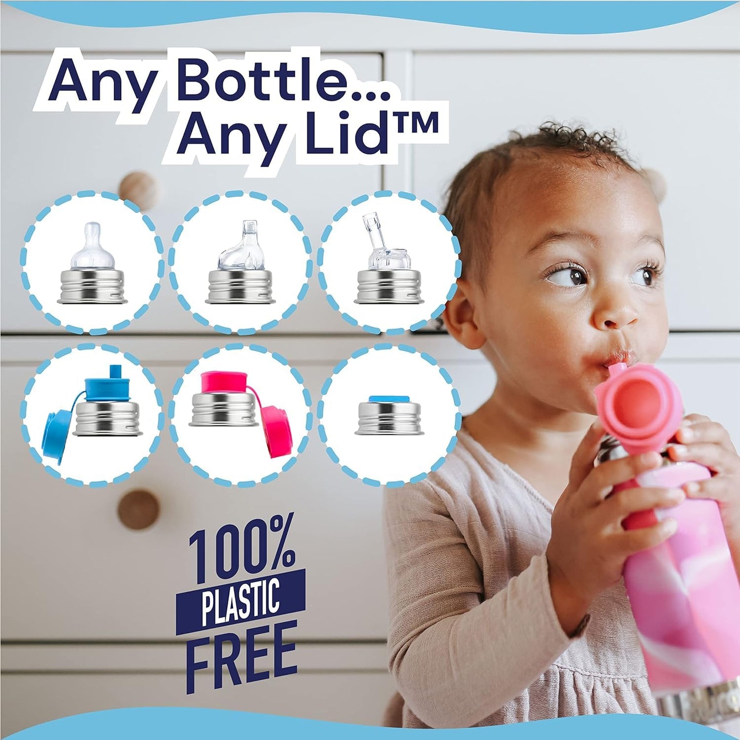 Pura Sport Mini 11Oz/325Ml Bottle W/Sleeve & Silicone Big Mouth Sport Top - Stainless Steel, Leak-Proof & Spill-Proof For Kids,