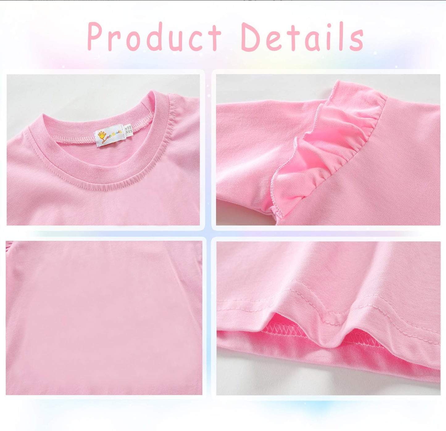 Birthday Girl Shirt Toddler Baby Girls Unicorn T-Shirt 2Nd 3Rd 4Th 5Th 6Th 7Th Birthday Pink Tee Fall Outfit Fly Sleeve 2T