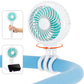 HandFan Portable Stroller Fan [Max 31 Working Hours], Attachable Stroller Fan Clip on for Baby, 4000mAh Rechargeable Battery, 36