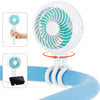 HandFan Portable Stroller Fan [Max 31 Working Hours], Attachable Stroller Fan Clip on for Baby, 4000mAh Rechargeable Battery, 36