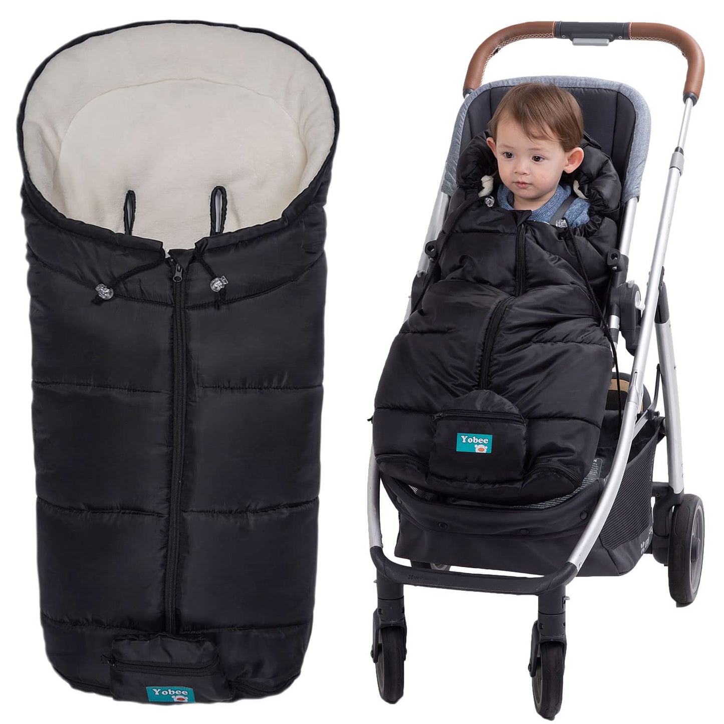 Yobee Toddler Stroller Bunting Bag - Winter Warm Baby Accessories, Cold Weather Protection Blanket, Universal Fit From Baby to T