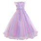 Ibtom Castle Girls Pageant Dress Princess Tulle Dress Birthday Party Father 'S Daughter Dance Dress Mother 'S Day Carnival Long