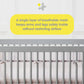 Breathablebaby Breathable Mesh Liner For Full-Size Cribs, Deluxe 4Mm Mesh, Shell Pink (Size 4Fs Covers 3 Or 4 Sides)
