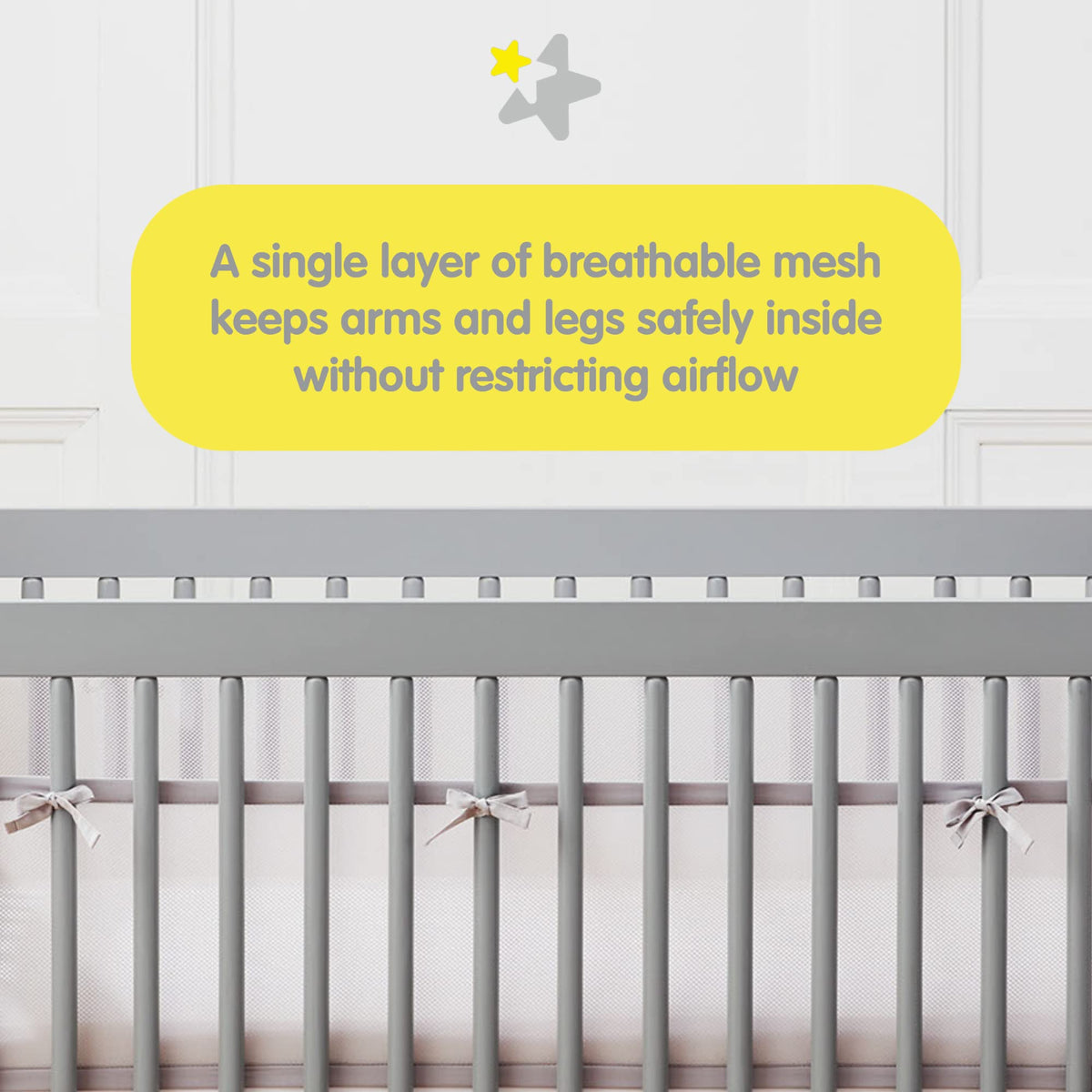 Mesh Railing Crib Breathablebaby Breathable Mesh Liner For Full-Size Cribs, Deluxe 4Mm M ...