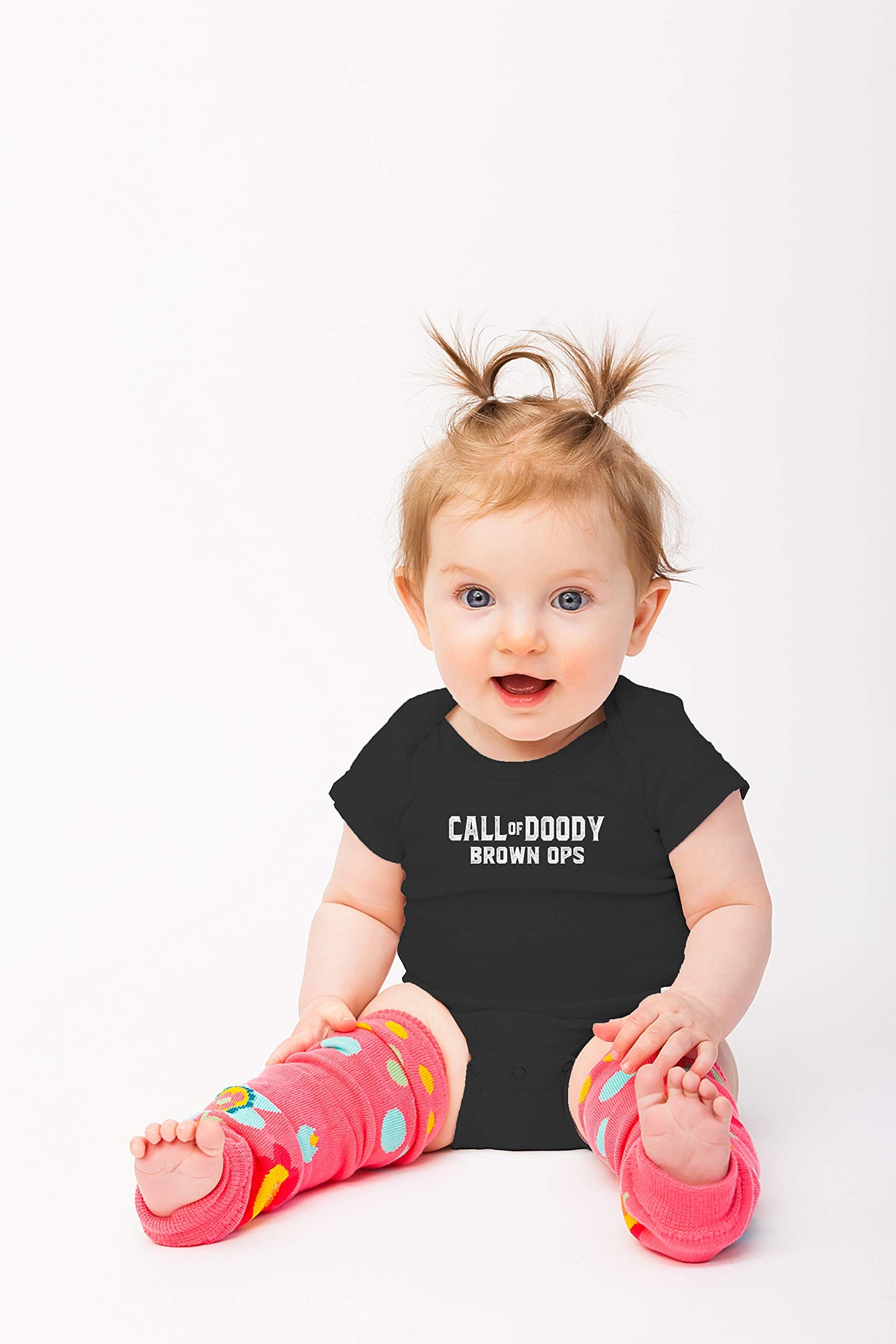 Call Of Doody Brown Ops - Gamer Daddy - Dad Mode Active - Funny Romper, One-Piece Baby Bodysuit (12 Months, Black)