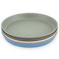 Weesprout Bamboo Plates (Blue, Green, Gray, & Beige, Without Lids)