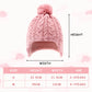 Duoyeree Boys Winter Hat Toddler Beanies Girls Knitted Cap Classic Twist For Baby Kids Warm Ear Flap 2-4T 4-7T