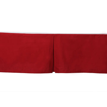 Bacati - Muslin Ikat Stars Toddler Bedding (Crib/Toddler Bed Skirt, Red)