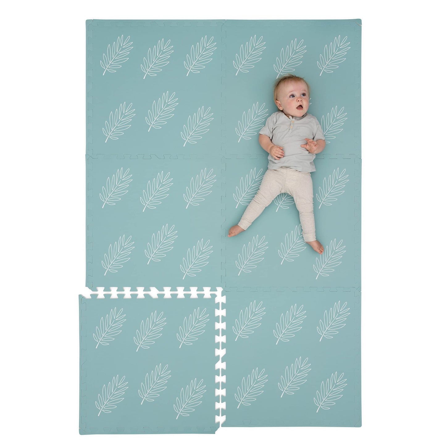 Childlike Behavior Baby Play Mat - Extra Large, Foam Play Mat with Soft Interlocking Floor Tiles 72x48 Inches - Baby Floormat fo