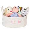 Custom Easter Basket, Personalized Embroidery Baby Name Basket, Newborn Shower Birthday Gifts, Baby Boys Girls Nursery Essential