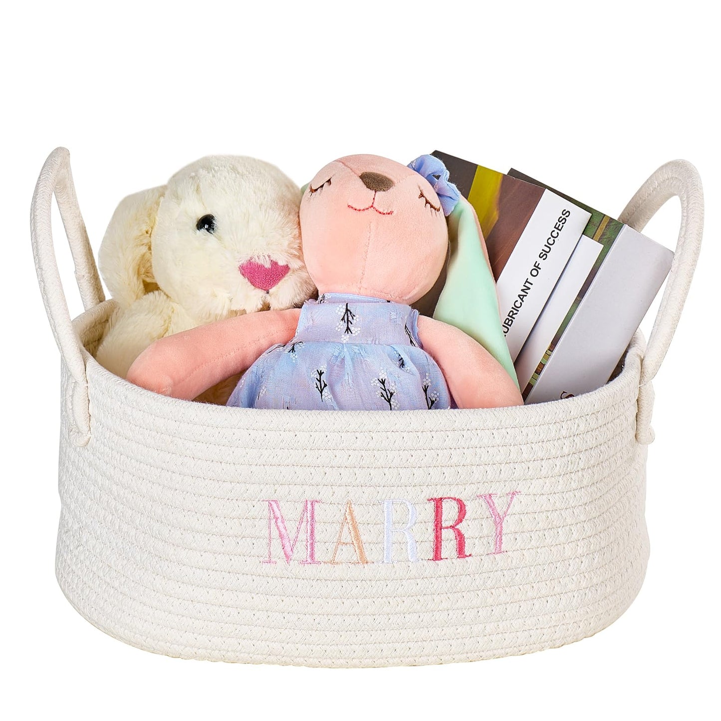 Custom Easter Basket, Personalized Embroidery Baby Name Basket, Newborn Shower Birthday Gifts, Baby Boys Girls Nursery Essential