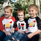 Valentine Shirts Toddler Boys Girls Raglan Long Sleeve Tees Little Kids I Dig You Excavator Tops 7 Years