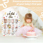 My First Year Photo Board Wild One Photo Board Spring Wildflower One Year Old Birthday Decoration First Year Picture Frame 12 Mo