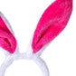 Cute Soft Touch Bunny Ears Headband Christmas Rabbit Ears Headband Gift For Children Kids Girls (Rose Red)