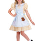 Girls Goldilocks Halloween Costume | Enchanting Fairy Tale Goldilocks Dress with Hair Bow for Dress-Up and Playtime Fun Small