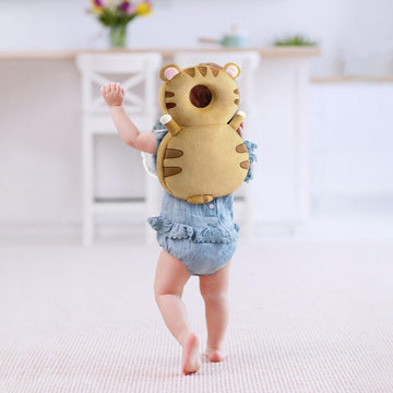 Babys Walker Head Protector, Adjustable Babys Head Protection Backpack, Wearable Protection Pad, Lightweight Cute, for 0.5-3 Yea