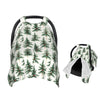 Muishi Green Pine Tree Baby Car Seat Canopy Nursing Cover for Newborn Car Seat Breastfeeding Covers Blanket Newborn Shower Gift