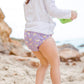 Green Sprouts Baby Girl'S All-Day Upf 50+ Sun Protection Or Dry Long Sleeve Rashguard, White, 6 Months