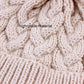 Danmy Baby Beanie Hat, Infant Newborn Toddler Winter Warm Knit Cap For Little Boys Girls, Winter Warm Hat (6-36 Months, White/Be