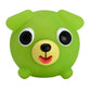 Jabber Ball Sankyo Toys Squeeze and Play Sound Ball - Neon Green Dog