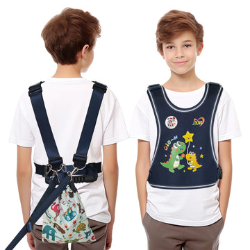 2025 New Safety Harness For Big Kids (6-12Yrs) With Autism Special Needs Adhd/Asd, Teens Youth Vest Walking Harness With Grab Ha