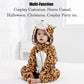 Qiaoniuniu Halloween Baby Leopard Costumes Toddler Outfit Infants Cosplay Romper 2-6 Months