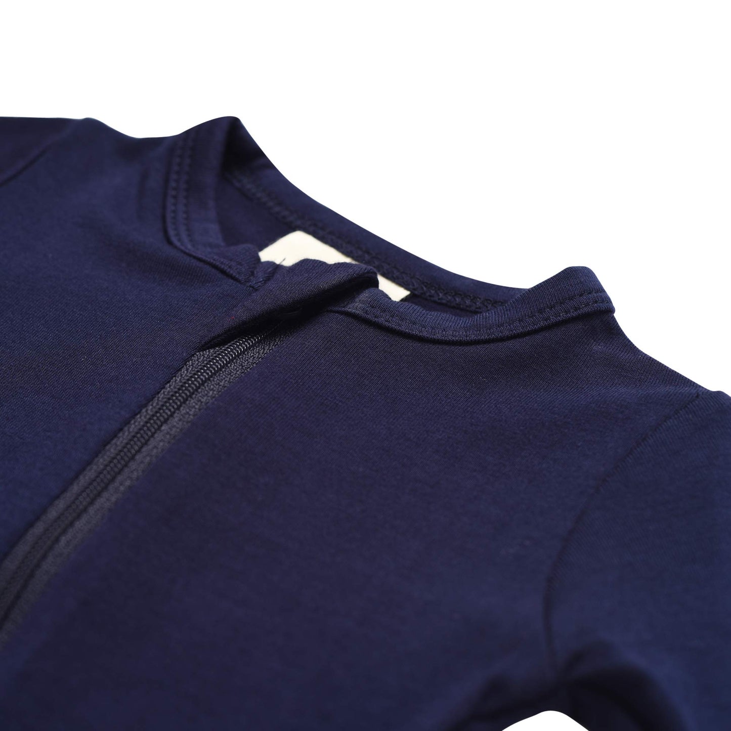 Kyte Baby Soft Bamboo Rayon Footies, Zipper Closure, 0-24 Months (0-3 Months, Navy)