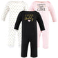 Hudson Baby Unisex Baby Cotton Coveralls, Girl-Daddy, 3-6 Months