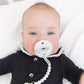 Ryan & Rose Cutie Pat Pacifier Teether (Slant, Grey)