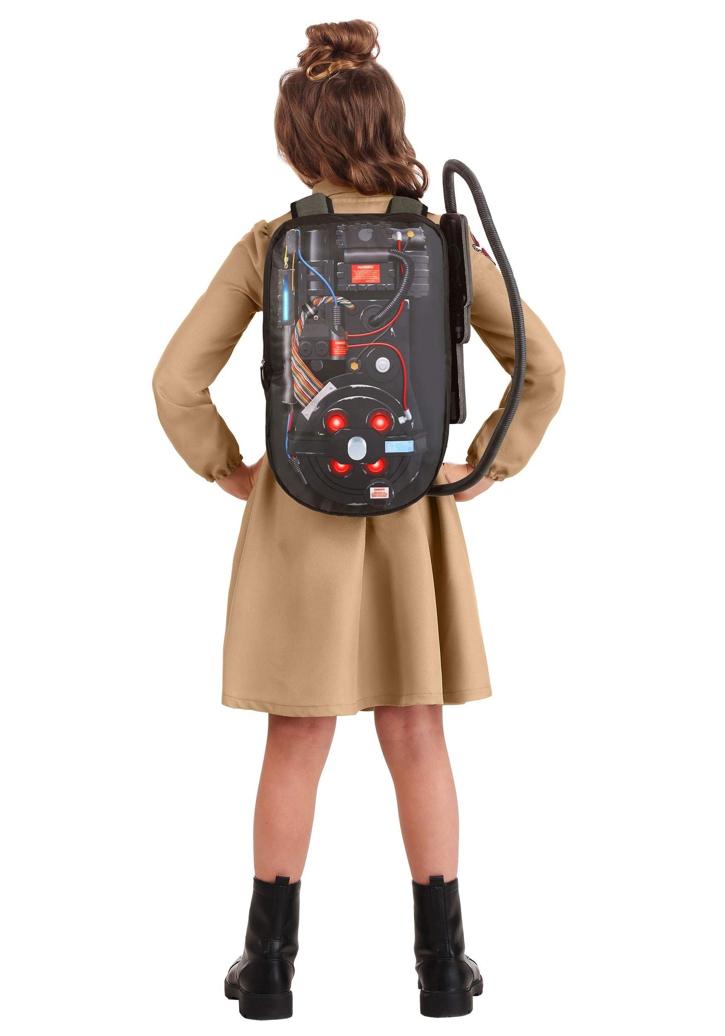 Fun Costumes Girls Ghostbusters Dress, Classic Ghostbusters Halloween Costume With Proton Pack X-Small
