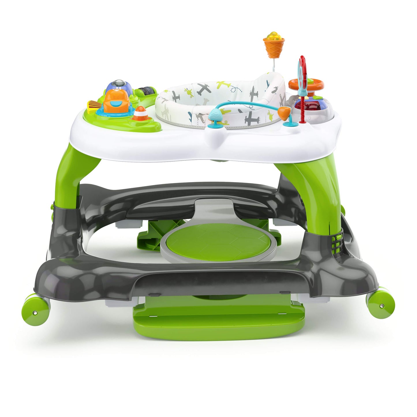 Storkcraft 3-In-1 Activity Walker And Rocker With Jumping Board And Feeding Tray, Interactive Walker With Toy Tray And Jumping B