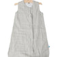 Little Unicorn - Grey Stripe Cotton Muslin Sleep Bag | 100% Cotton | Super Soft and Lightweight | Baby | Size Medium: 6-12 Month