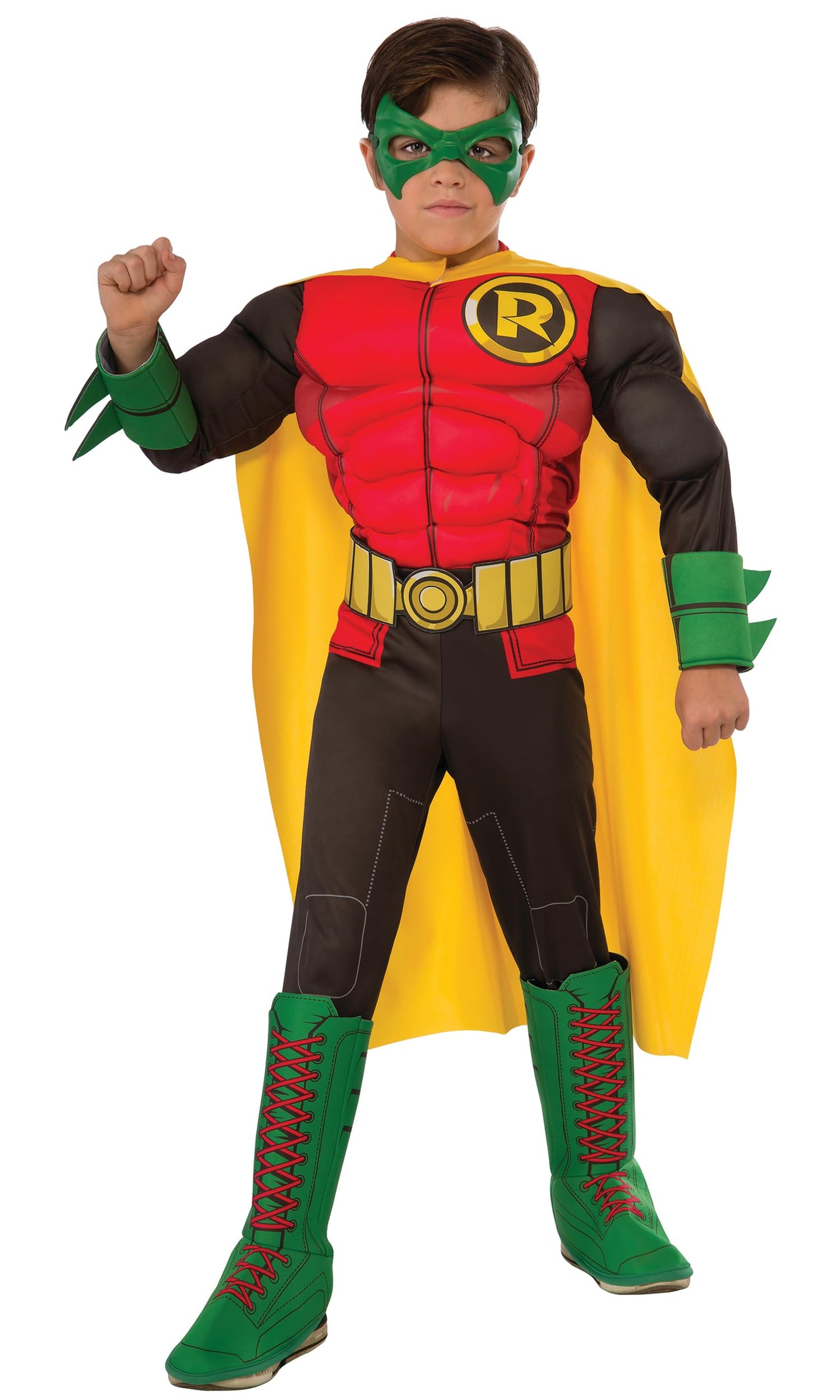 DC Teen Titans: Robin Deluxe Costume for Kids by Rubies, Boys Small
