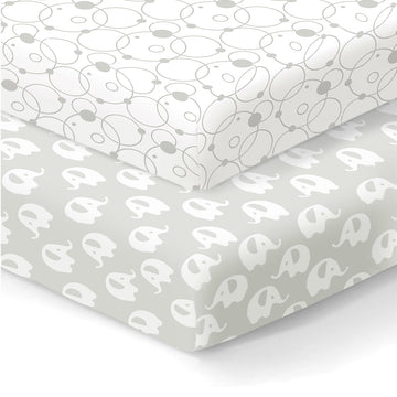 100% Organic Cotton Fitted Sheets for Graco Pack n Play, Babyletto, Pamo Babe, Hiccapop, Dream on Me, Evenflo, Baby Trend, Hygge