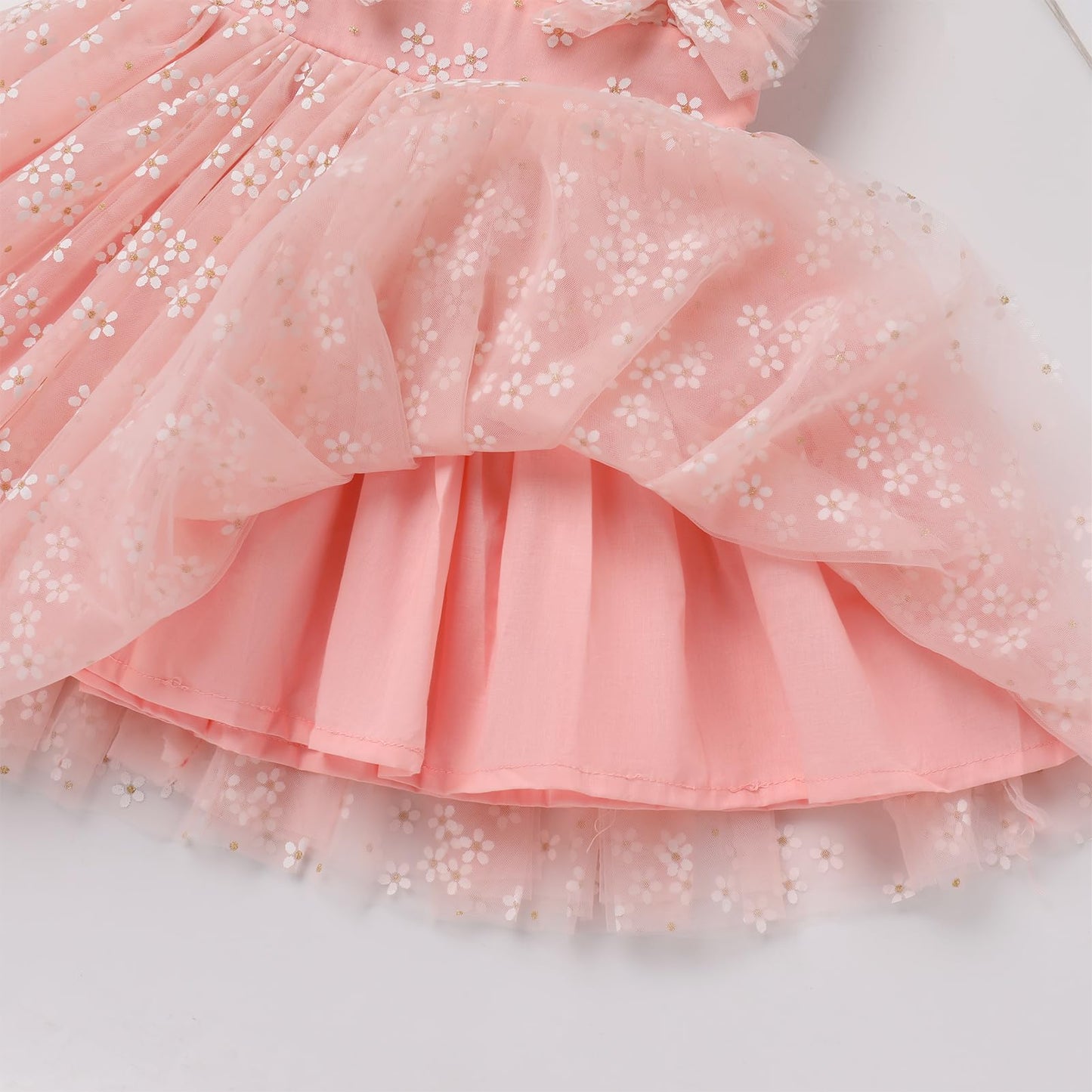 Toddler Wedding Dress, Baby Girl Dress, Dress For Baby Girl, Toddler Birthday Dress Infant Ruffled Embroidered Special Occasion