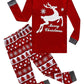 Family Feeling Baby Girls Boys Long Sleeve Christmas Pajamas Sets 100% Cotton Pyjamas Toddler Infant Kids 12-18 Months Reindeer
