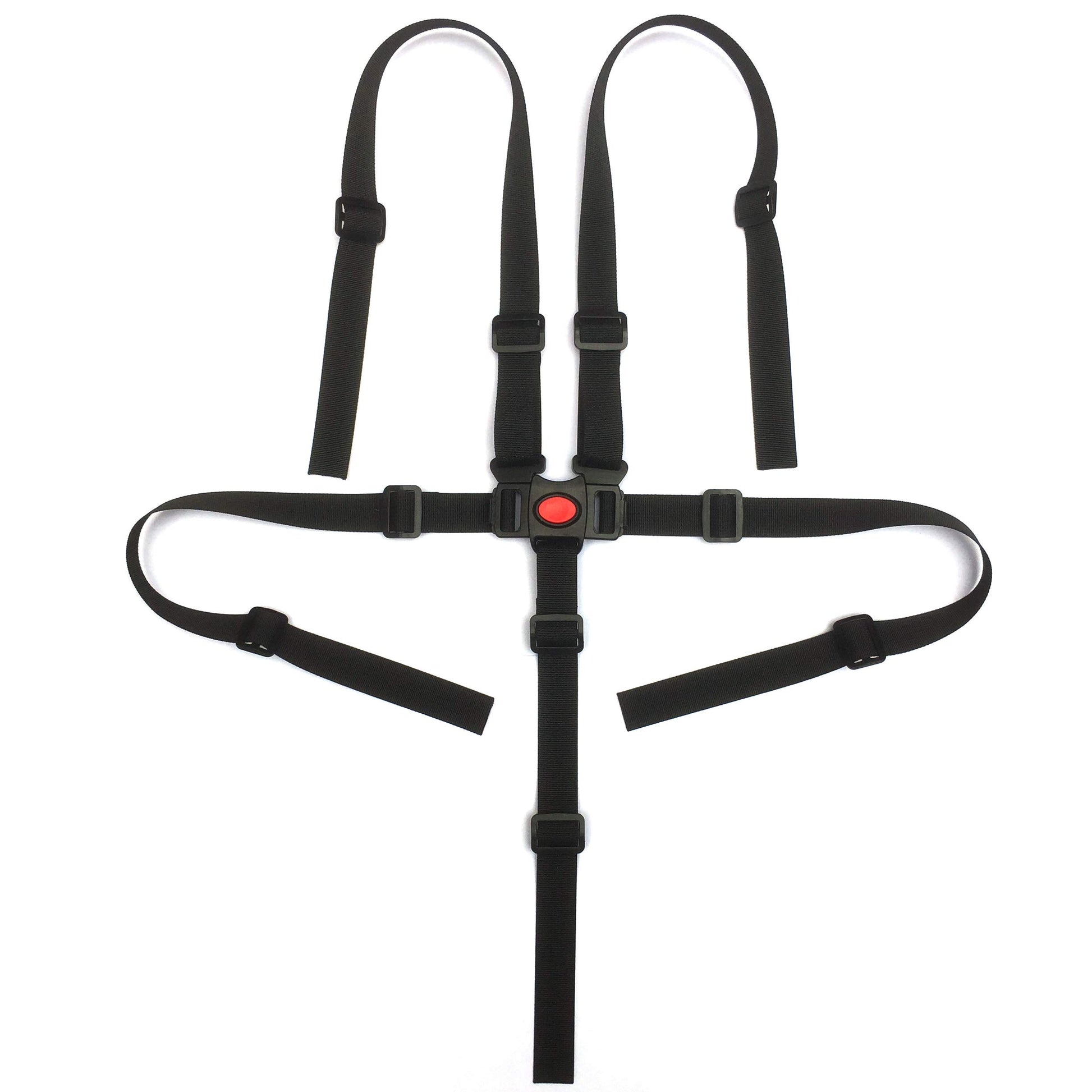 Zarpma Baby 5 Point Harness Belt Adjustable Strap 2.5Cm Width For Stroller High Chair Pram Buggy Children Kid Pushchair
