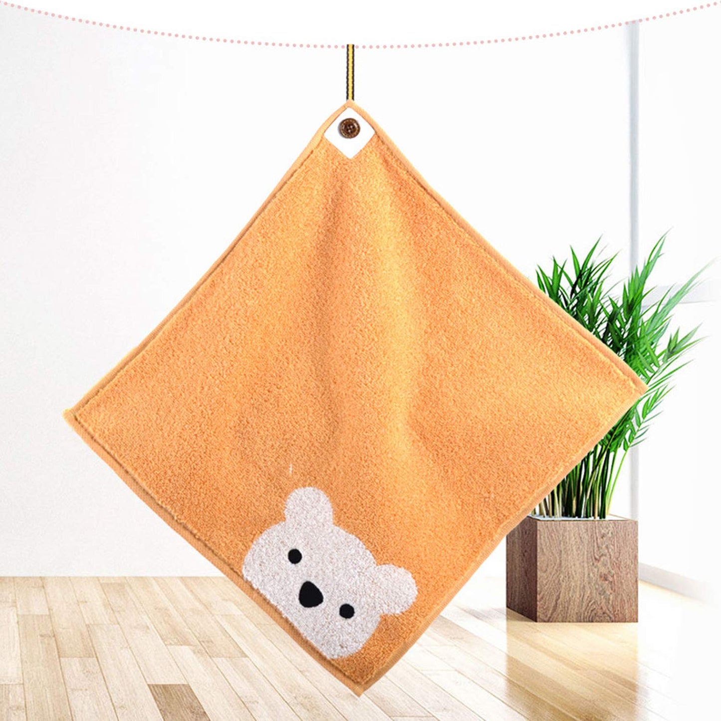 3 Pcs Premium Cotton Washcloths,Soft & Fluffy,Super Absorbent & No Lint Handkerchief For Children And Baby-11.8'X11.8'
