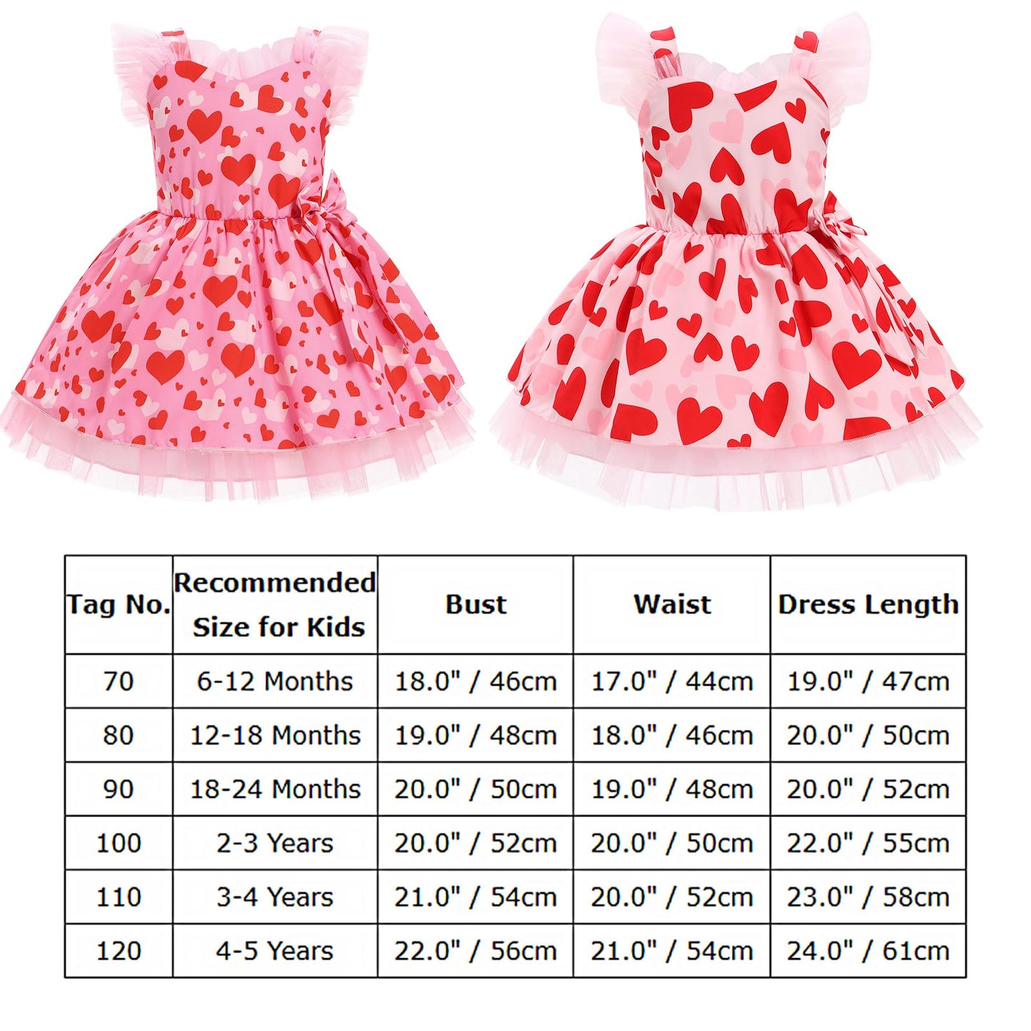 Imekis Toddler Valentines Day Outfit Girl: Baby Valentines Day Dress Infant Princess Dresses Kids Cupid Photoshoot Tulle Heart D