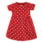 Hudson Baby Baby Girls Cotton Dresses Casual Dress, Red Pink Hearts, 12-18 Months Us