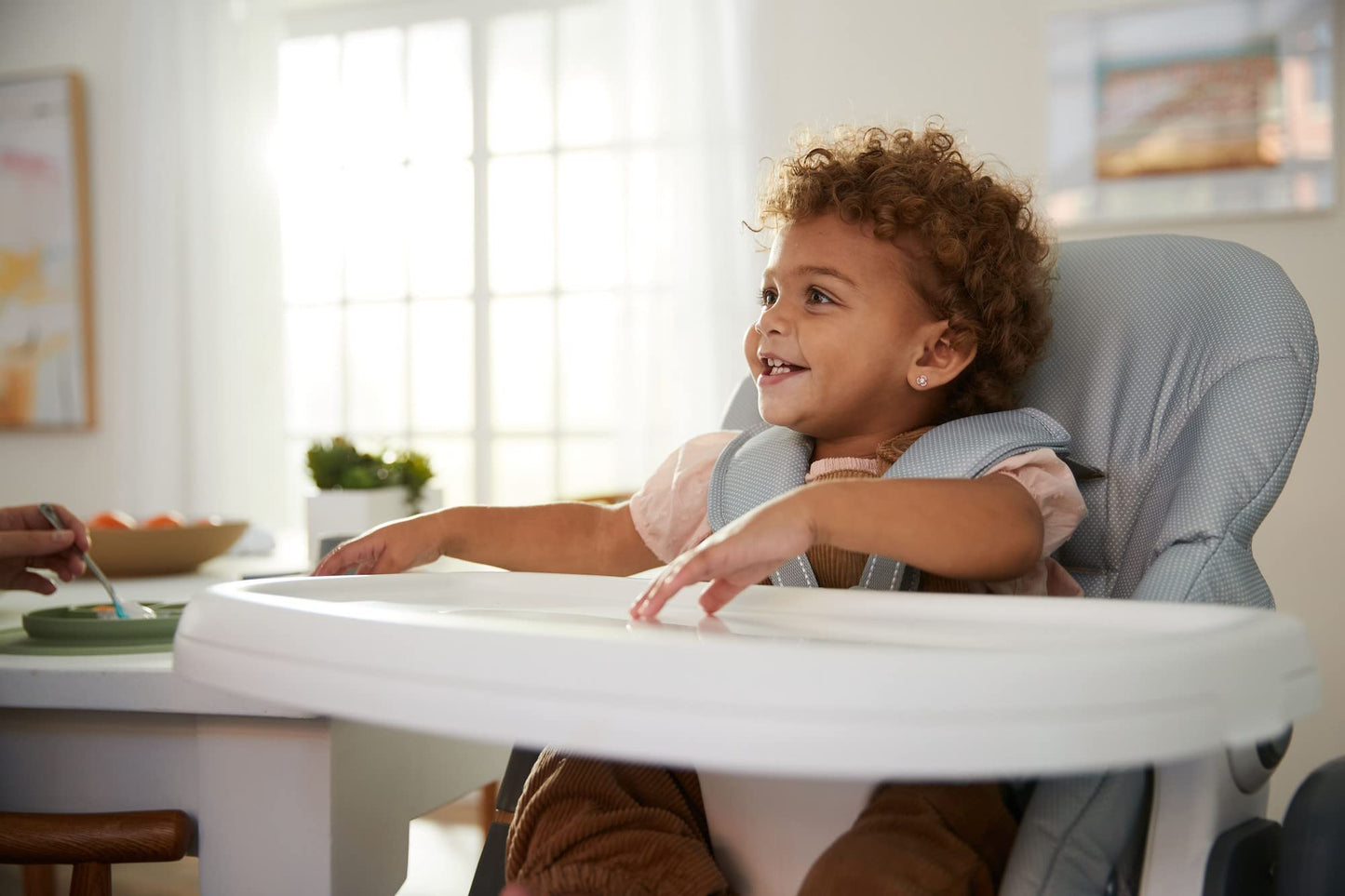 Safety 1St 3-In-1 Grow And Go Plus High Chair, 3 Modes Of Use: Infant Recliner, Toddler High Chair, And Child Seat, Dunes Edge