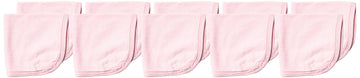 HonestBaby 10-Pack Terry Wash Cloths in Gift Box 100% Organic Cotton for Infant Baby Boys, Girls, 10-Pack Pink, One Size