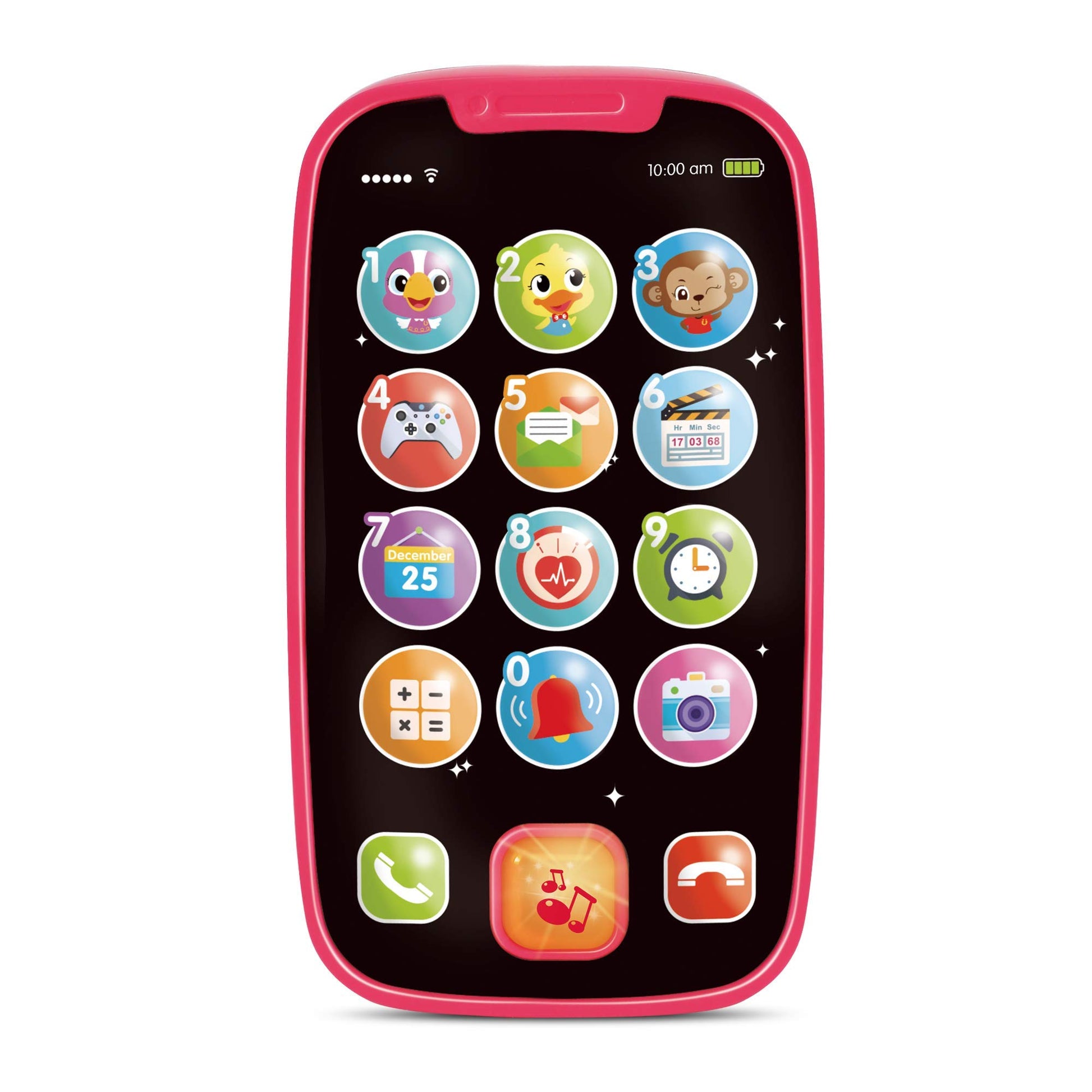 My First Smartphone - Cell Phone Baby Toy, for Toddlers and Young Children - 15 Unique Buttons and Functions, Musical Melodies, 