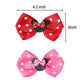 Rcjera Hair Clip, Baby Girl Mouse Ears Hair Bows Clips, 4Pcs Polka Dot Hair Accessory For Baby Kids Girls Women, Mice Hair Acces